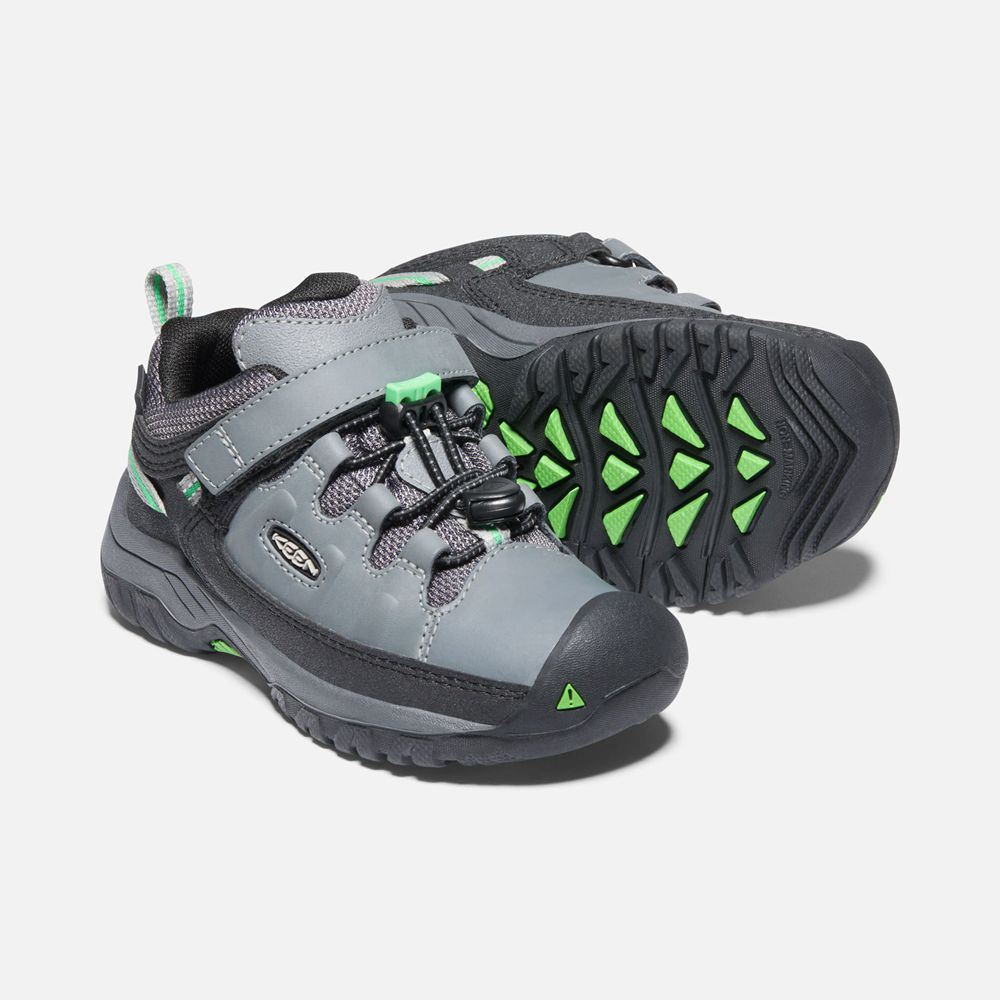 Keen Outdoor Ayakkabı Çocuk Gri/Yeşil - Targhee Waterproof - Türkiye KMSL37486